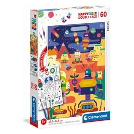 Puzzle da 60 Pezzi Double Face Robots