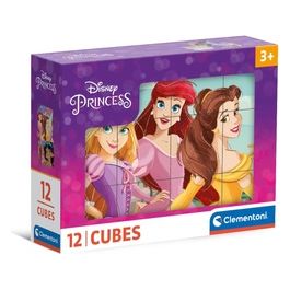 Clementoni Puzzle Disney Princess Cubi 12 Pezzi