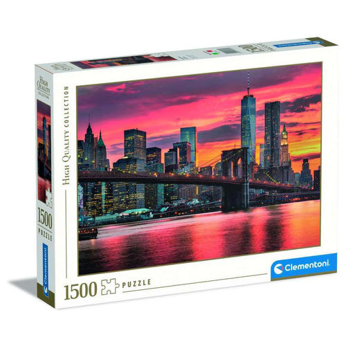 Clementoni Puzzle High Quality Collection East River At Dusk 1500 Pezzi