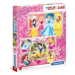 Clementoni Puzzle Princess 2x60 Pezzi