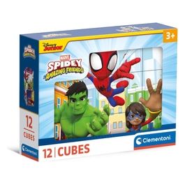 Clementoni Puzzle Spidey Cubi 12 Pezzi