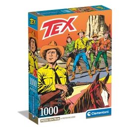 Clementoni Puzzle Tex con Poster Incluso 1000 Pezzi