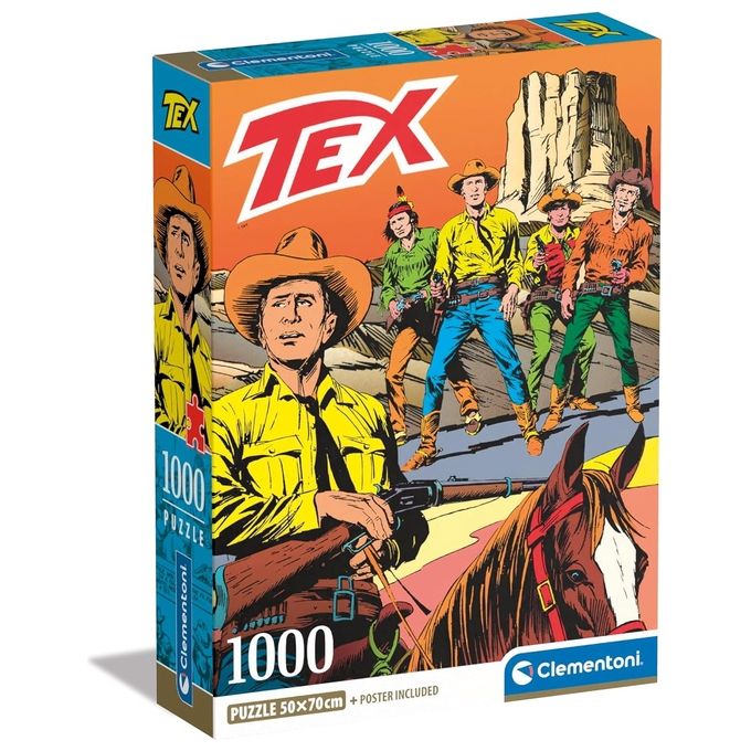 Image of Clementoni Puzzle Tex con Poster Incluso 1000 Pezzi