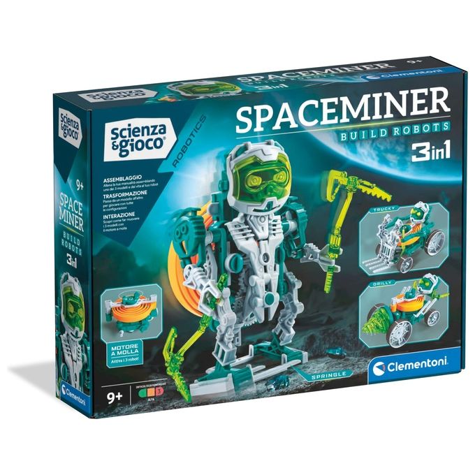 Image of Clementoni Robot Space Miner 3 in 1 Scienza e Gioco