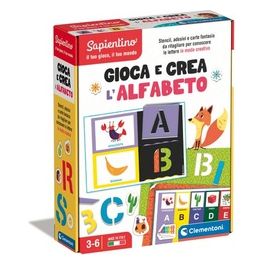 Clementoni Sapientino Gioca e Crea: L'alfabeto-Stencil e Lettere Puzzle da Comporre