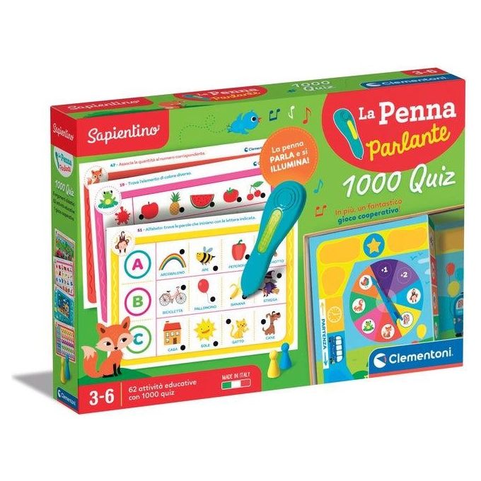 Image of Clementoni Sapientino La Penna Interattiva 1000 Quiz