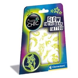 Clementoni Trucchi Giocattolo Crazy Chic Glow in the Dark Tattoo