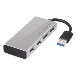 Club3D Adattatore Usb 3.0 4 Port Aluminium Casing