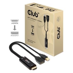 Club3d CAC-1331 Adattatore Hdmi 2.0 a DisplayPort 1.2 4K 60Hz HDR Attivo St/Bu