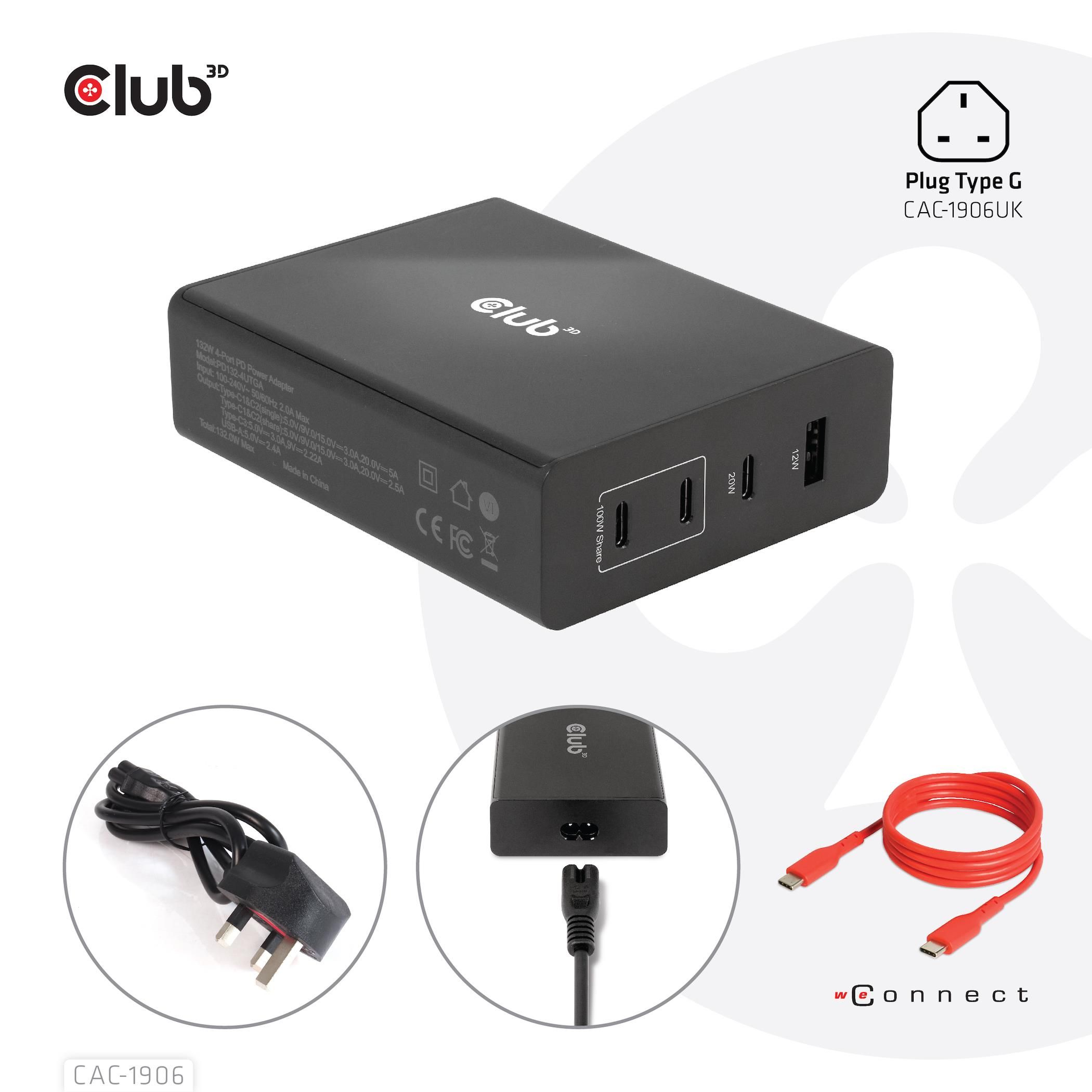 Club3d Caricabatterie Per Dispositivi