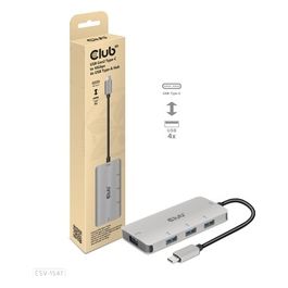 CSV-1547 Hub di Interfaccia Usb 3.2 Gen 2 Type-c 10000 Mbit/s Nero/Argento