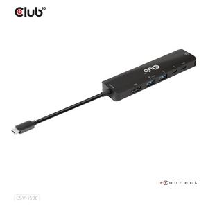 Club3d Csv-1596 Replicatore di Porte e Docking Station per Notebook Usb 3.2 Gen 1 Type-c Nero