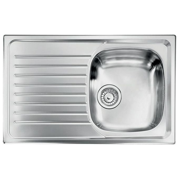 CM 010441DCSSX IX Serie Siros Lavello Acciaio inox satinato da incasso Gocciolatoio a Sinistra 1 Vasca  79X50cm