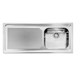 CM 011046DCSSX Serie Aurora 3" Lavello Acciaio Inox Satinato da incasso Gocciolatoio a Sinistra 1 Vasca  116X50cm