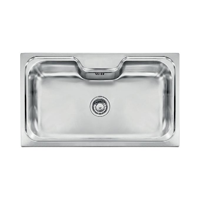 CM 011743XCSSP Serie Eureka Unico 3'' Lavello Acciaio Inox Satinato da Incasso 1 Vasca Monostampo 86X51cm