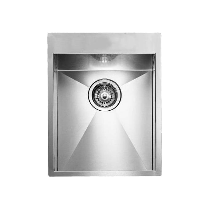 CM 012934XCSSP Serie Filoquadra Mix 3'' Lavello Acciaio Inox Satinato da Incasso Slim 1 Vasca 39X50cm