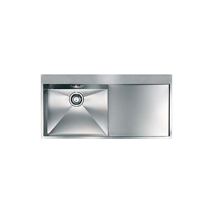CM 012961SCSSP Serie Filoquadra Mix 3'' Lavello Acciaio inox satinato da Incasso Slim Gocciolatoio a Destra 1 Vasca 100X50cm
