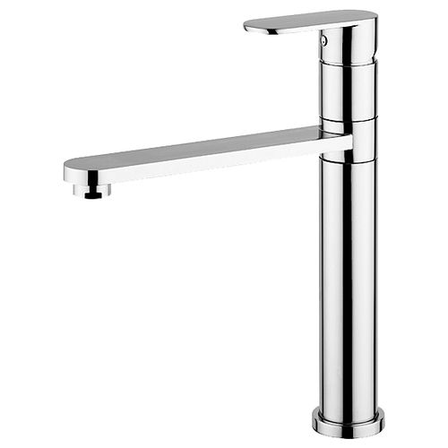9106MISCCRM ACQUAMIX Miscelatore cucina con canna girevole e leva piatta colore Cromato