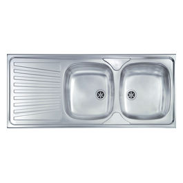 Cm Lavello Inox 2 Vasche 116X50 Incasso Sx