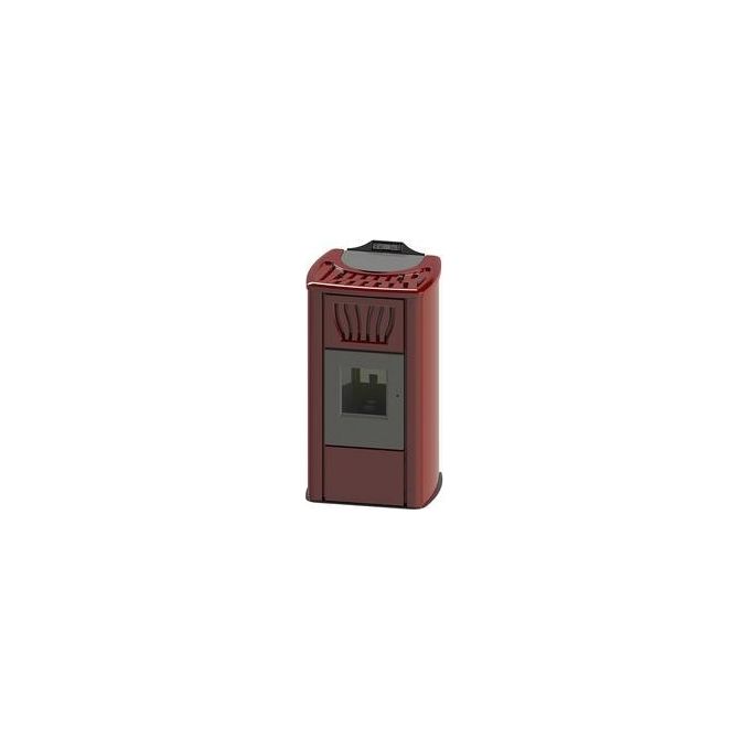 Cola THERMO POWER 30 Stufa a Pellet Libera Installazione Efficienza 94.68% Potenza 140 W 230 V AC Controllo Pulsanti colore Bordeaux