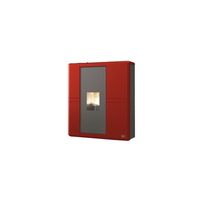 COLA LS6MX30Y Termo Lorene Termostufa a pellet 18,10 kW 92,8% efficienza colore Bordeaux