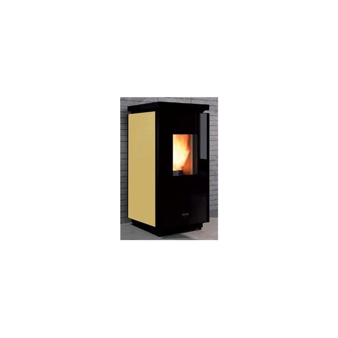 Cola LAA4H10Y Energy Stufa a pellet Libera installazione Efficienza 95% Potenza 140 W colore Avorio