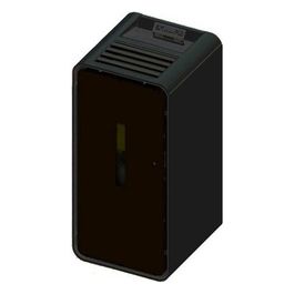 Stufa a Pellet Ambra Lux Ventilata in Acciaio Verniciato Nera