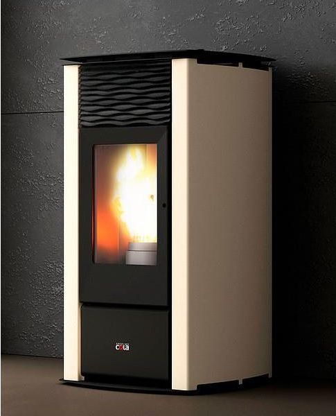 Cola Stufa a Pellet Termo Focus Plus Avorio