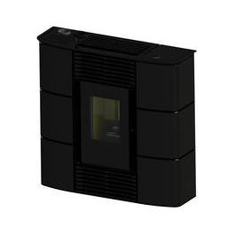 stufa Sprint Maiolica Canalizzabile nero La1mf90y