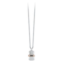 2JEWELS Collana in acciaio 316L e Pvd Rosé ipoallergenico con cristalli