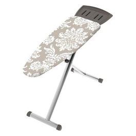 Asse stiro ALLUMINIA 125x44 totalmente in alluminio regolazione in multiposizione di altezza, poggiaferro portacaldaia in materiale altoresistenziale con piano in alluminio