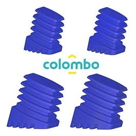 Colombo Kit piedini di ricambio Scala 4pz antiscivolo, in plastica. MADE IN ITALY