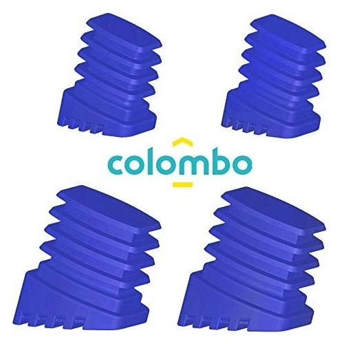 Colombo Kit piedini di ricambio Scala 4pz antiscivolo, in plastica. MADE IN ITALY