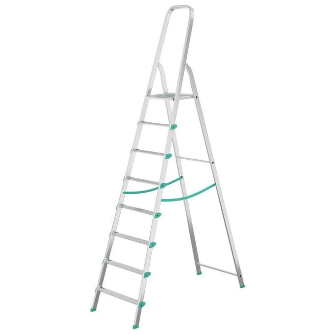 Colombo Scala Libellula 8 Gradini in Alluminio Antiscivolo Portata Massima 150kg Certificazione EN131 Made in Italy