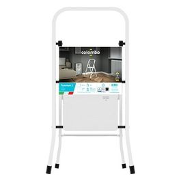 Sgabello Scala FACTOTUM 2 gradini in acciaio portata max 150kg EN14183 MADE IN ITALY