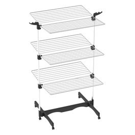 Stendibiancheria Vertical 40 In Alluminio Modulabile Con Porta Grucce Antiruggine Per Spazio Efficiente