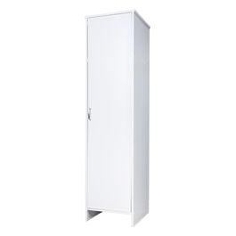 Colonna in PVC da 45x50 cm con ripiano interno e vano porta scope