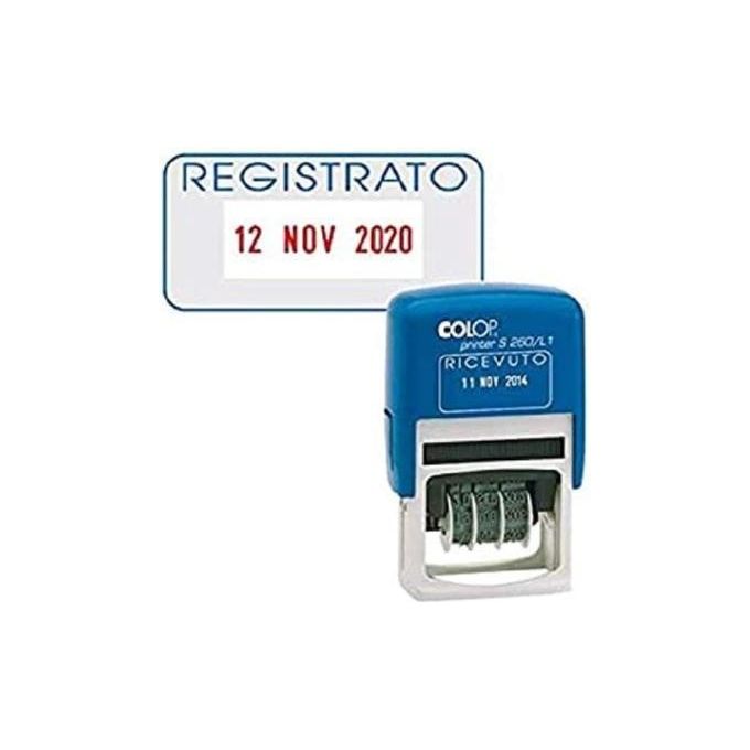 Colop Timbro Datario + Registrato S260