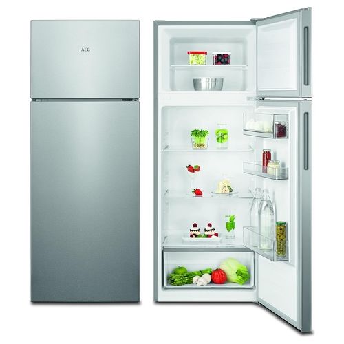 RDB424E1AX Frigorifero Doppia Porta Capacità 164 Litri Classe Energetica E 143 4 cm LowFrost Inox