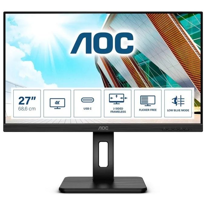 Image of [ComeNuovo] AOC Monitor 27'' LED IPS U27P2CA 3840 x 2160 4K Ultra HD Tempo di Risposta 4 ms