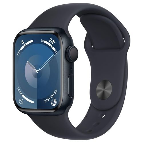 [ComeNuovo] Apple Watch 9 41mm GPS alluminio mezzanotte con cinturino Sport Mezzanotte S/M Europa