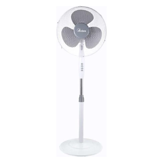 [ComeNuovo] Ardes AR5BR40PB Brisa Ventilatore a Piantana 40 cm 3 Pale Oscillazione Automatica 3 Velocita' 40 W colore Bianco