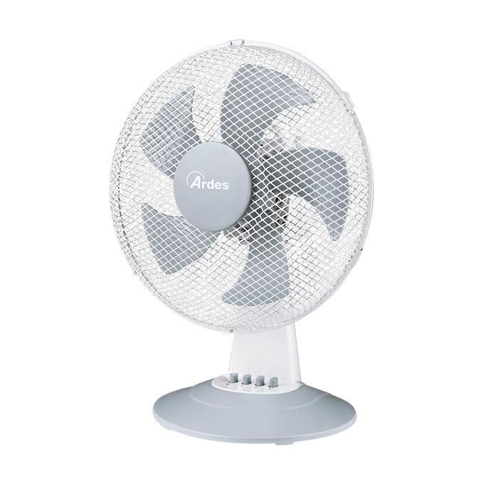 [ComeNuovo] Ardes AR5ST30W Steelo Ventilatore da Tavolo 30 cm 30W 3 Velocita' Oscillazione colore Bianco