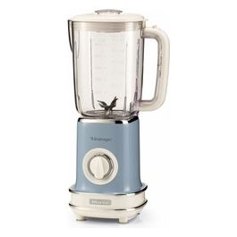 [ComeNuovo] Vintage 568 - Frullatore da tavolo, capacità 1,5 L, potenza 500 W, 2 velocità + funzione Pulse, perfetto per smoothies e granite, caraffa plastica graduata, Celeste