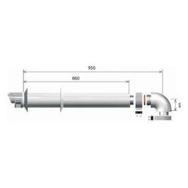 Kit Scarico 60/100 L1000 Cond modello 3318073 per un'installazione efficiente e duratura