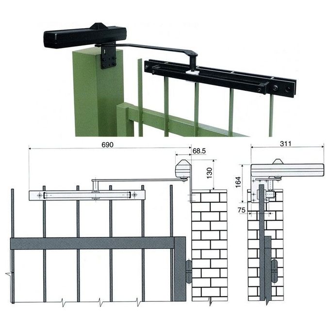[ComeNuovo] Assa Abloy Dc680g Chiudicancello Mm 1400