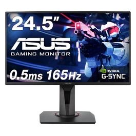 [ComeNuovo] ASUS VG258QR 25'' (24.5'') FHD (1920 x 1080) Esports Gaming Monitor per PC, 0.5 ms, 165 Hz, DP, HDMI, DVI-D , Super Narrow Bezel, FreeSync, Compatibile G-Sync, Filtro Luce Blu, Flicker Free