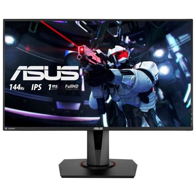 Image of [ComeNuovo] ASUS VG279Q 27 FHD (1920 x 1080) Gaming Monitor per PC, IPS, 144 Hz, 1 ms MPRT, DP, HDMI, DVI, FreeSync, Filtro Luce Blu, Flicker Free, Certificazione TUV, Nero