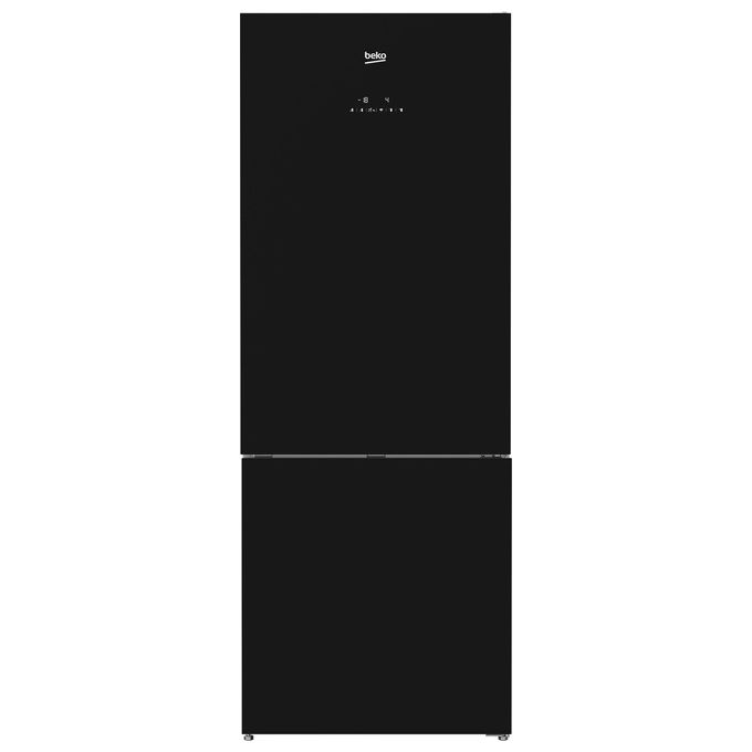 [ComeNuovo] BEKO RCNE560E60ZGBHN - Frigorifero Combinato da Libera Installazione da 70 cm - Cristallo Nero - WiFi - Classe D - Total No Frost - Inverter - Porte reversibili - Volume totale 560 L - Altezza 192 cm