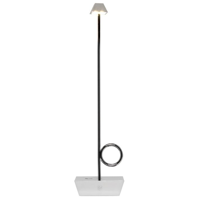 [ComeNuovo] Broggi Lampada Bugia Ricaricabile Cromata